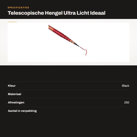 Dailygoods- Handhengel Telescoop - Ultra Licht - Harde Visuitrusting - Zoetwater - Vaste Stok - Geschikt voor Beginners - Vishengel van Dailygoods — afbeelding 3