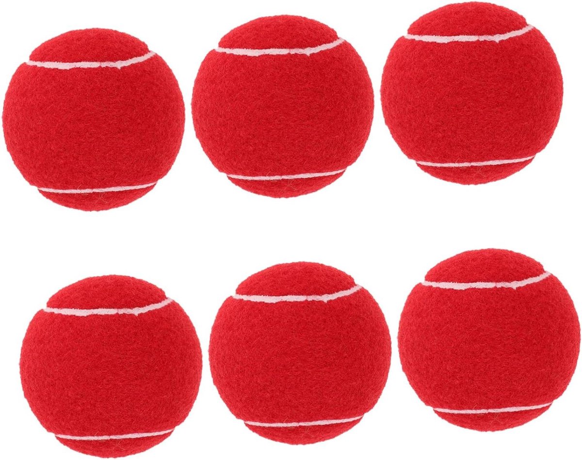 Tennisballen Kinderen - Trainingsballen Beginners - Tennis Training - Licht en Zacht - 6.5 cm - Rood
