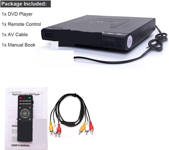 Dvd Speler DVD-225-speler Digitale Tv-schijfspeler Met Meerdere Regio's Ondersteuning DVD CD MP3 MP4 VCD USB Home Theatre-systeem — afbeelding 3