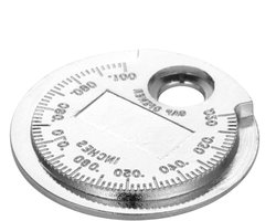 Bougie Spie Meetinstrument - Spleetmeter Tester - Motoronderhoud - Precisie Metalen Schijf - 0.6-2.4mm - Zilver