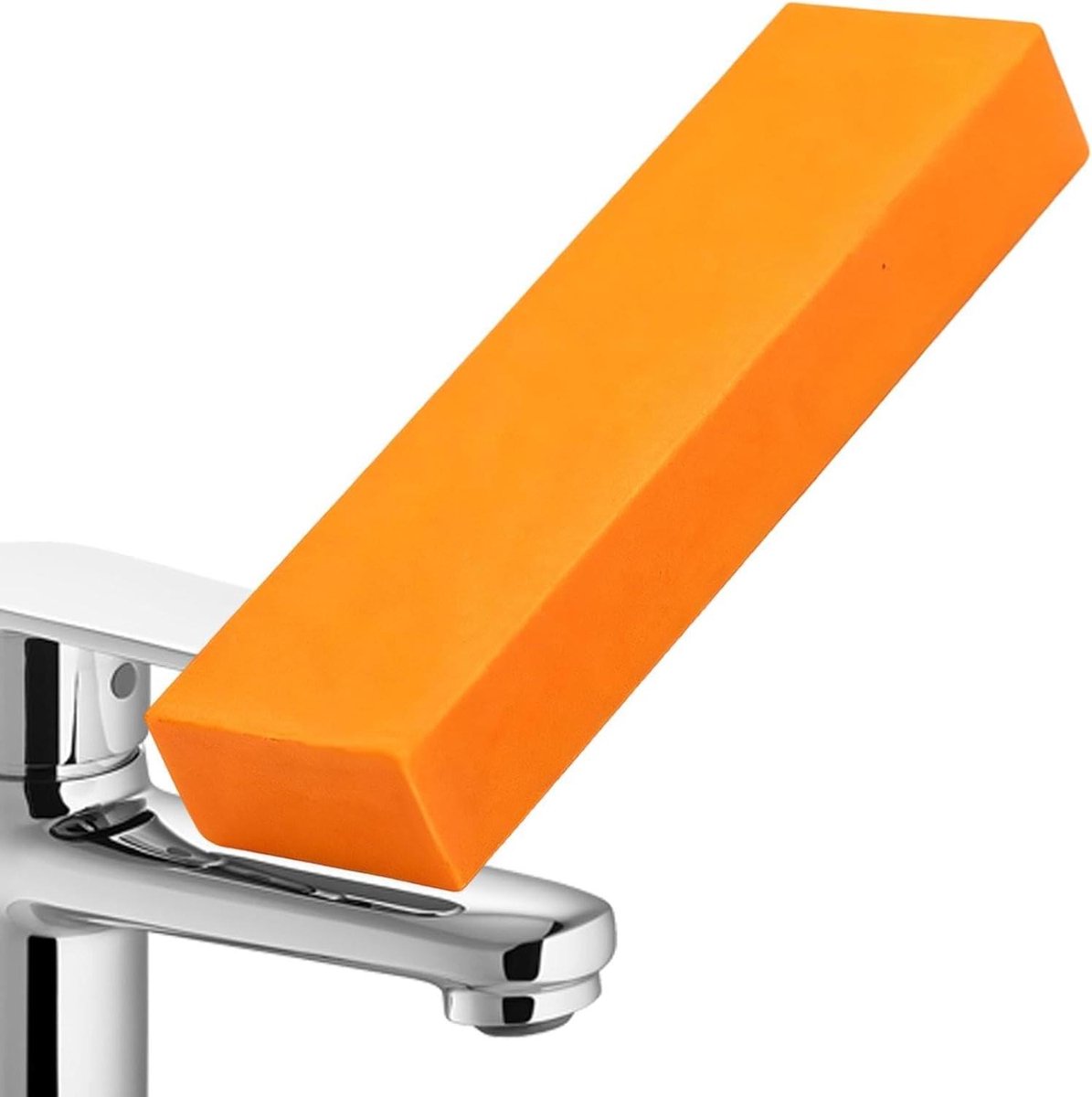 Roestvrijstalen Krasgum - Metaal Polijstgereedschap - Apparaat Reinigen - Droog Wrijven Reparatie - 8 x 2.5 x 1.3 cm - Grijs