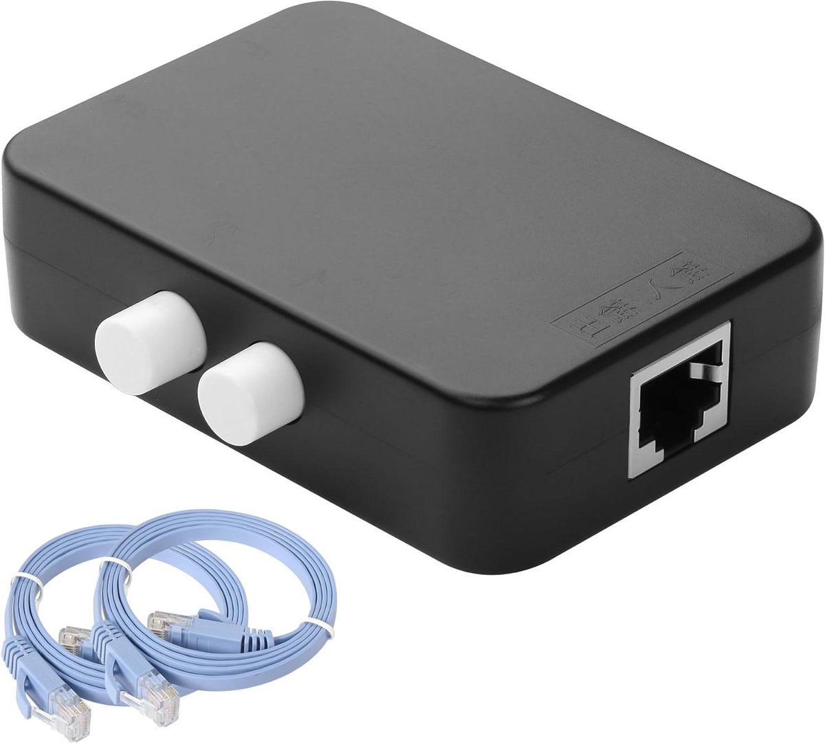 Netwerk Switcher - Ethernet Selector - Netwerk Beheer - Fysieke Isolatie - 1000Mbps Snelheid - Zwart