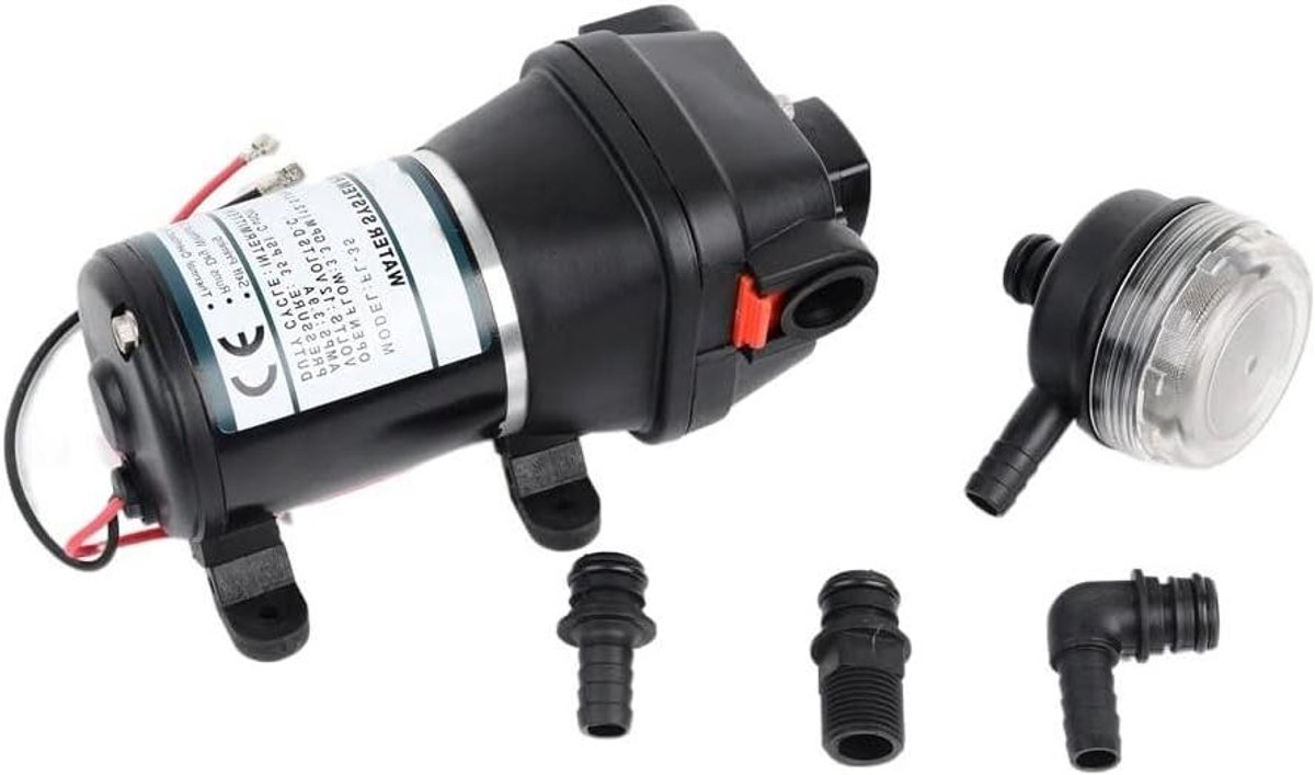 Dompelpomp - Waterpomp - Water Verplaatsen - Micromembraan - 24V 120W - Zwart
