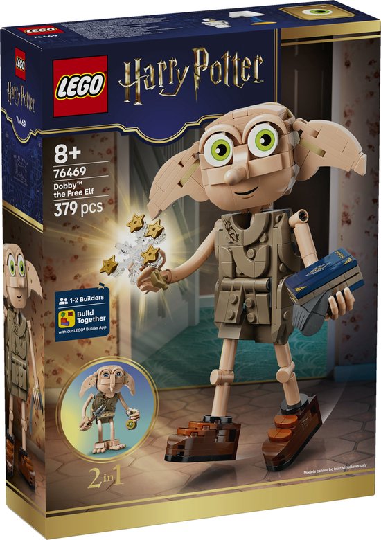 LEGO Harry Potter Dobby de Vrije Elf Bouwbaar Tovenaarswereld Speelgoed voor Kinderen 76469