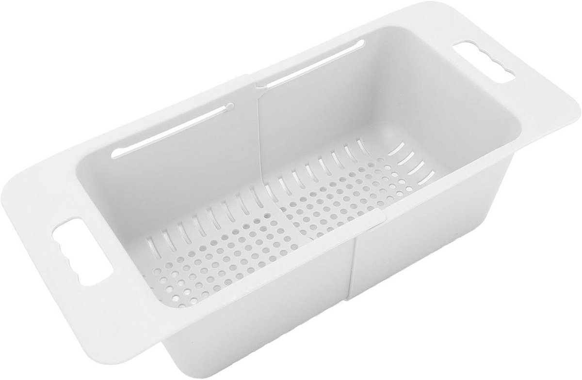 Vriezer Mand - Opbergbak Koelkast - Voedsel Organiseren - Verstelbare Lengte - 40-52 cm - Wit