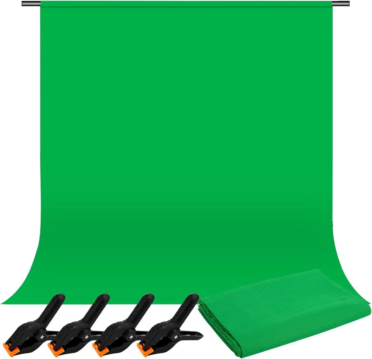 Achtergrond Doek - Fotostudio Doek - Professioneel Filmen - Machinewasbaar - 2m x 3m - Groen