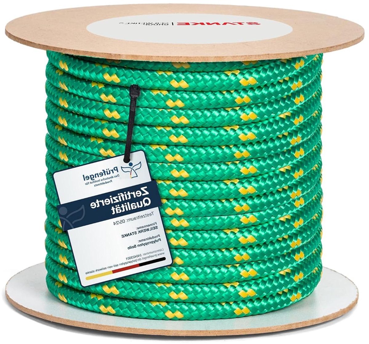 Polypropyleen Touw - Vastzetkabel Zeilkoord - Scheepvaart en Landbouw - UV-bestendig en Flexibel - 12 mm x 25 m - GEEL