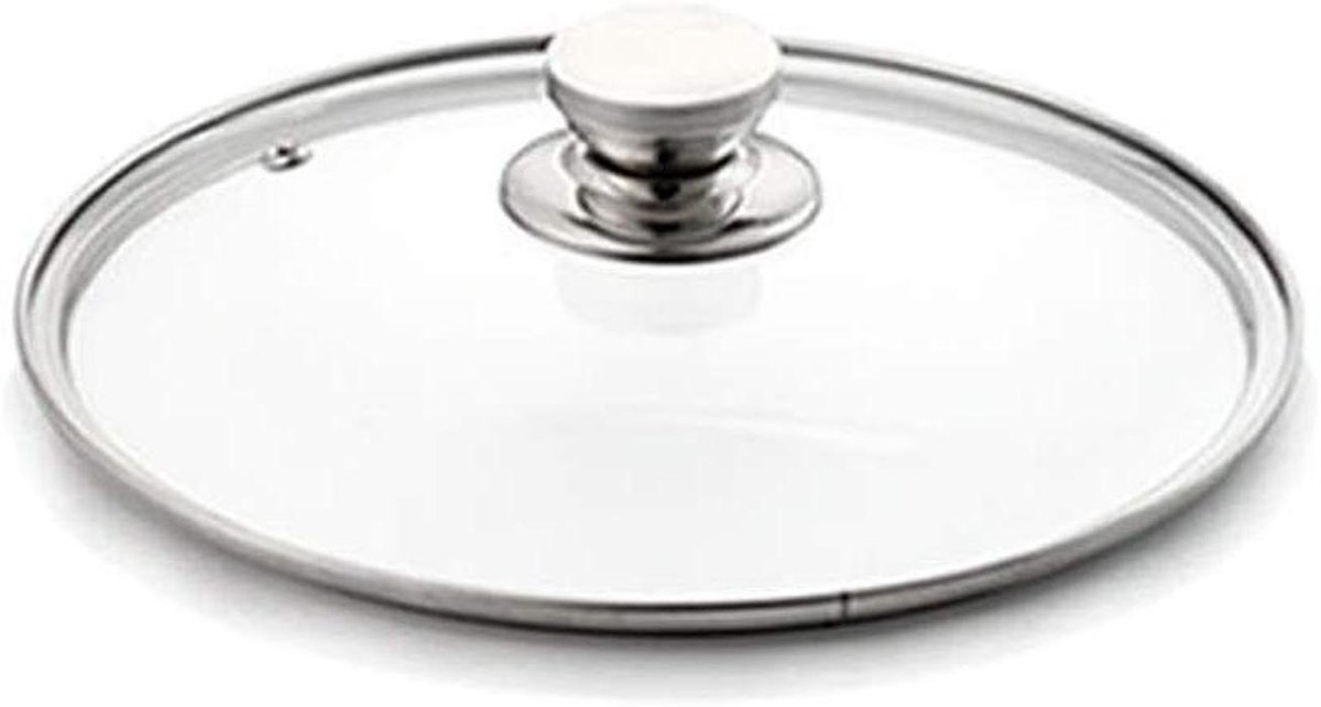 Pannendeksel Vervanging - Glazen Deksel - Koken en Braden - Universele Pasvorm - 18 cm - Transparant