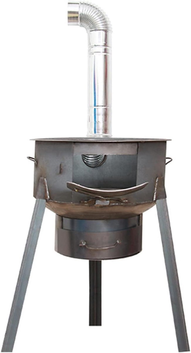 Wood Stove Firewood Stove Home Rural Firewood Stove Burning Wood Mobile Stove Table Large Pot Table New Outdoor Camping Stove Ground Pot Home Tools (Size :58cm+2.7+3 Circle)
