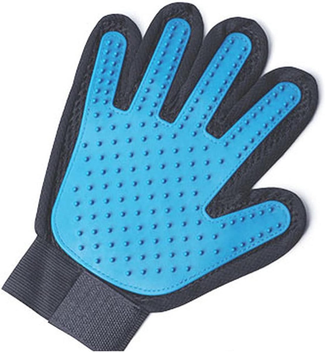 Huisdier Verzorgingshandschoen - Grooming Mitten - Vacht Verzorgen - 255 Siliconen Tips - Universele Maat - Rood