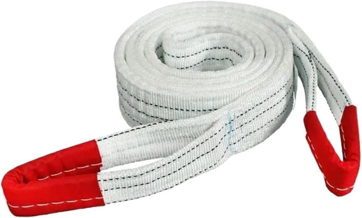 Vracht hijsband - Polyester band - Zwaar tillen - 4-laags gevlochten - 1-2 ton 8m - Oranje