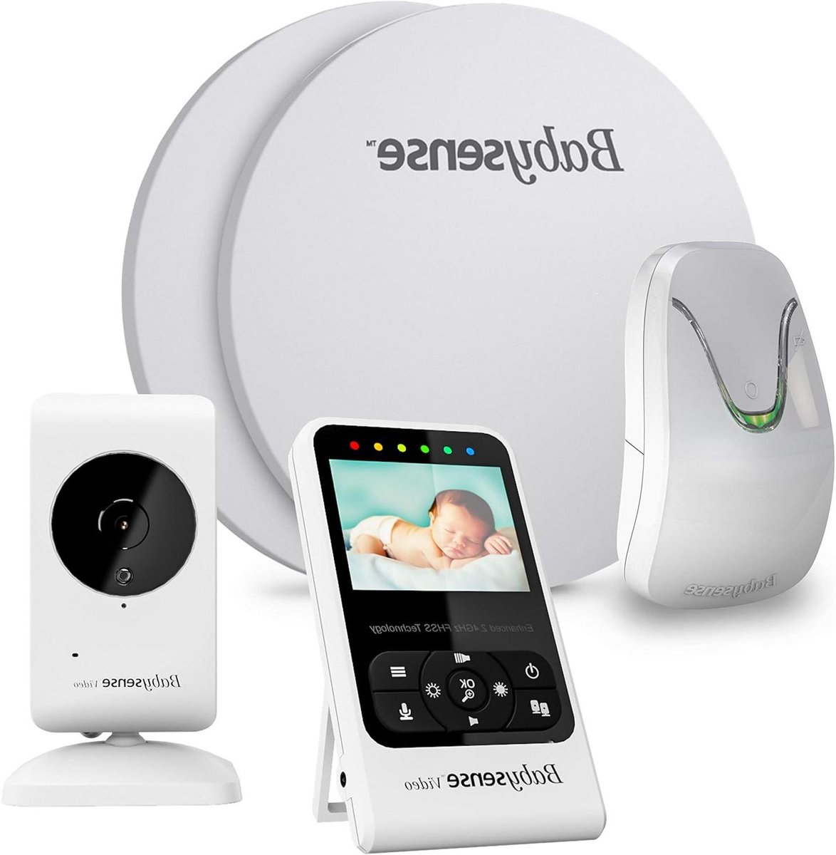 Babyfoon met Bewegingsmelder - Baby Monitor - Baby Veiligheid - Contactloze Sensor - 1 Stuks - Wit
