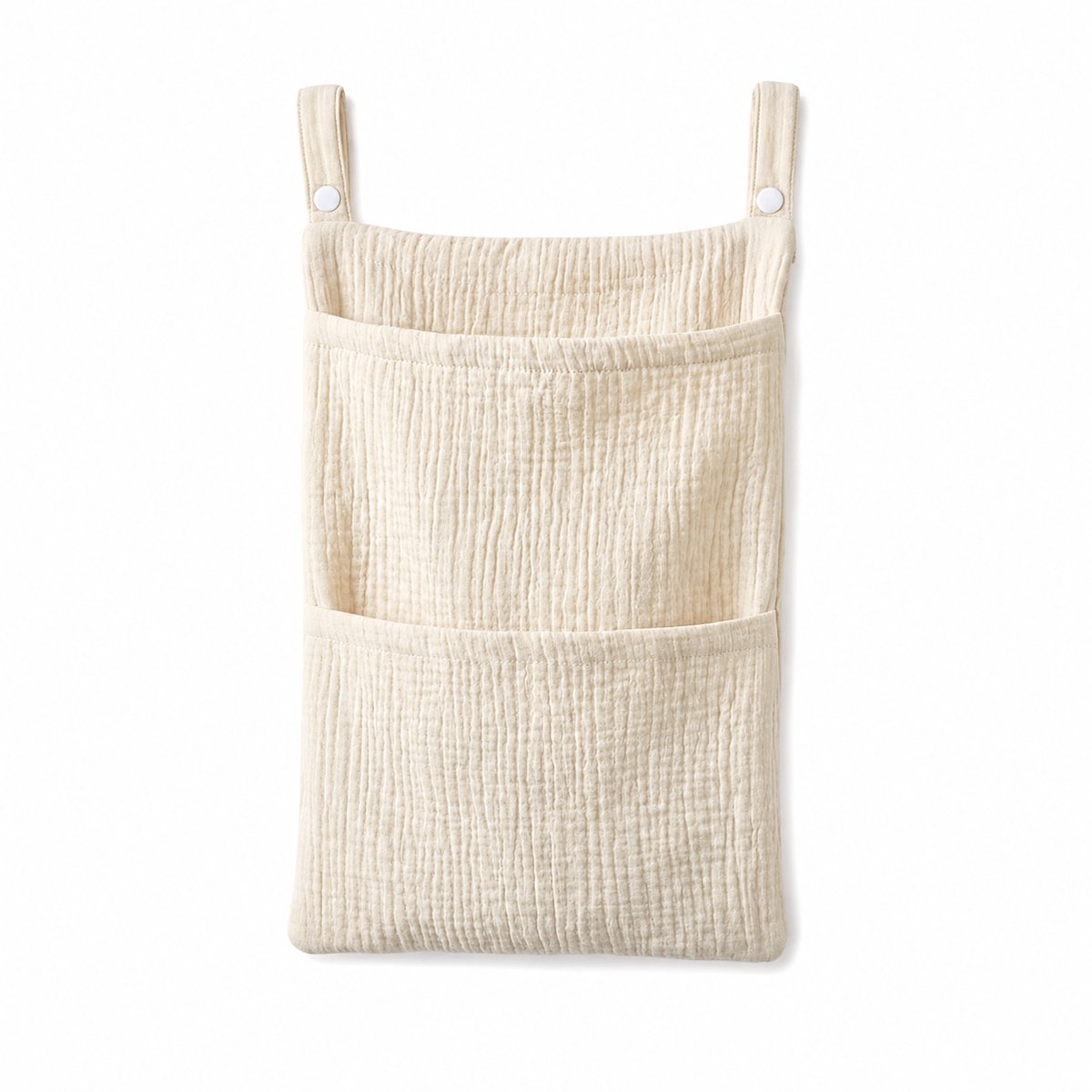 Vavida Box Organizer - Opbergzak - 2 Vakken - Box - Babykamer - Kinderkamer - Beige - 47 x 21 cm