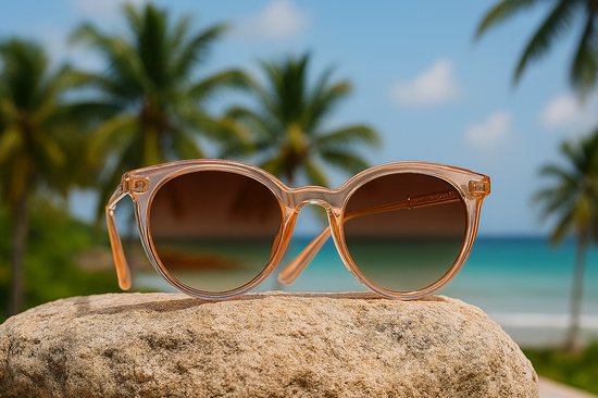 Kingseven Cat Eye Zonnebril - UV400 - Gepolariseerd - Transparant - Brownstar - Z3023