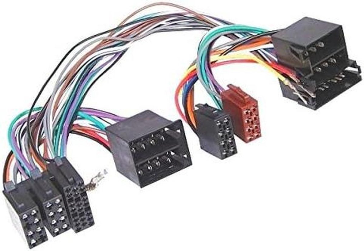 Radio Adapterkabel - Opel ISO - Handsfree Installatie - 36 Pin Connector - Alle Modellen - Zwart