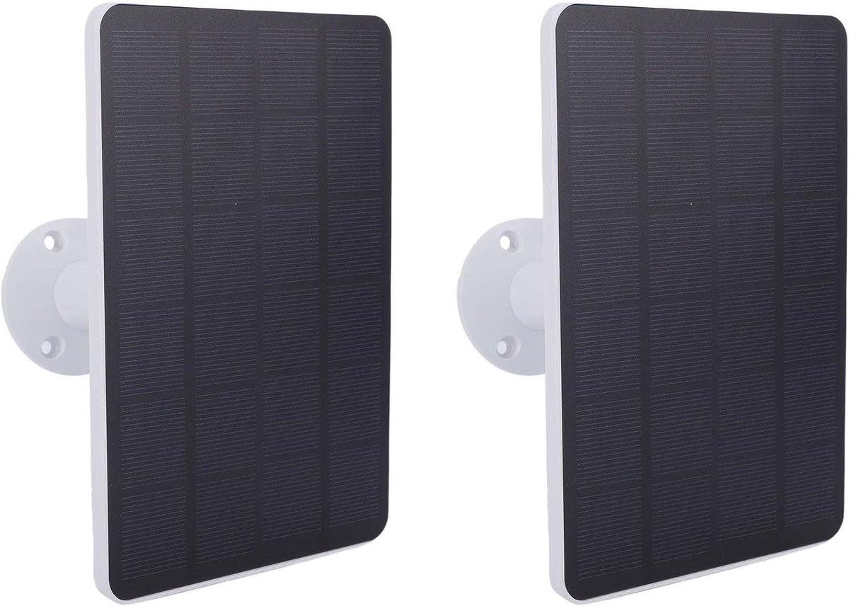 Zonnepaneel - Externe oplader - Camera voeden - IP65 waterdicht - 10W vermogen - Wit