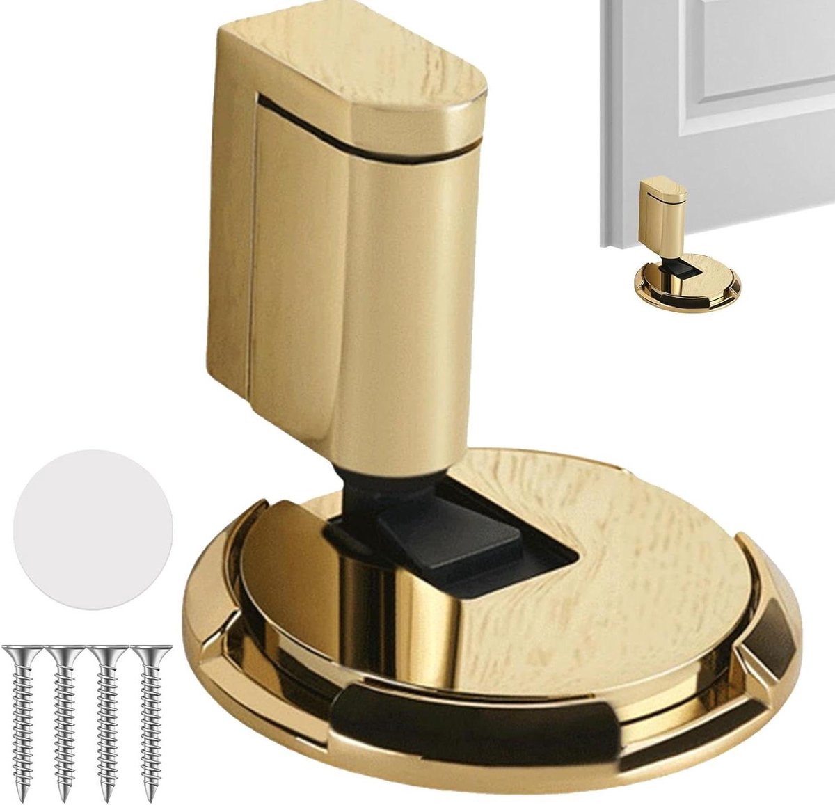 Mechanische Deurstopper - Deurstop Wandmontage - Deuren Op Hun Plek Houden - Voetbediend Mechanisme