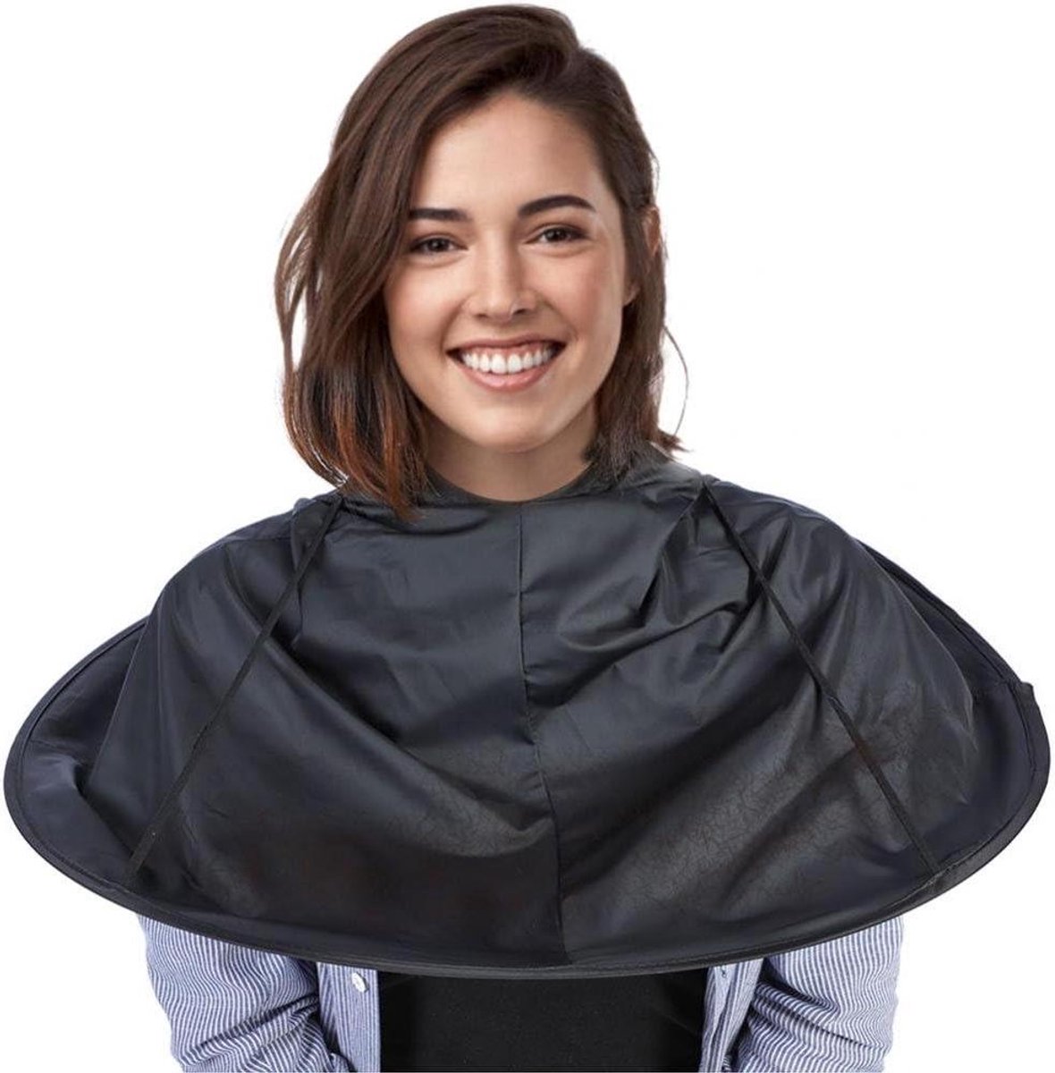 Kappers Cape - Haar Paraplu - Thuis Knippen - Haren Opvangen - 60 x 60 cm - Zwart