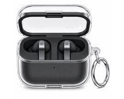 Case geschikt voor Samsung Galaxy Buds 4 / 4 Pro (2026) Hoesje – Transparant TPU Case met Ring - Helder