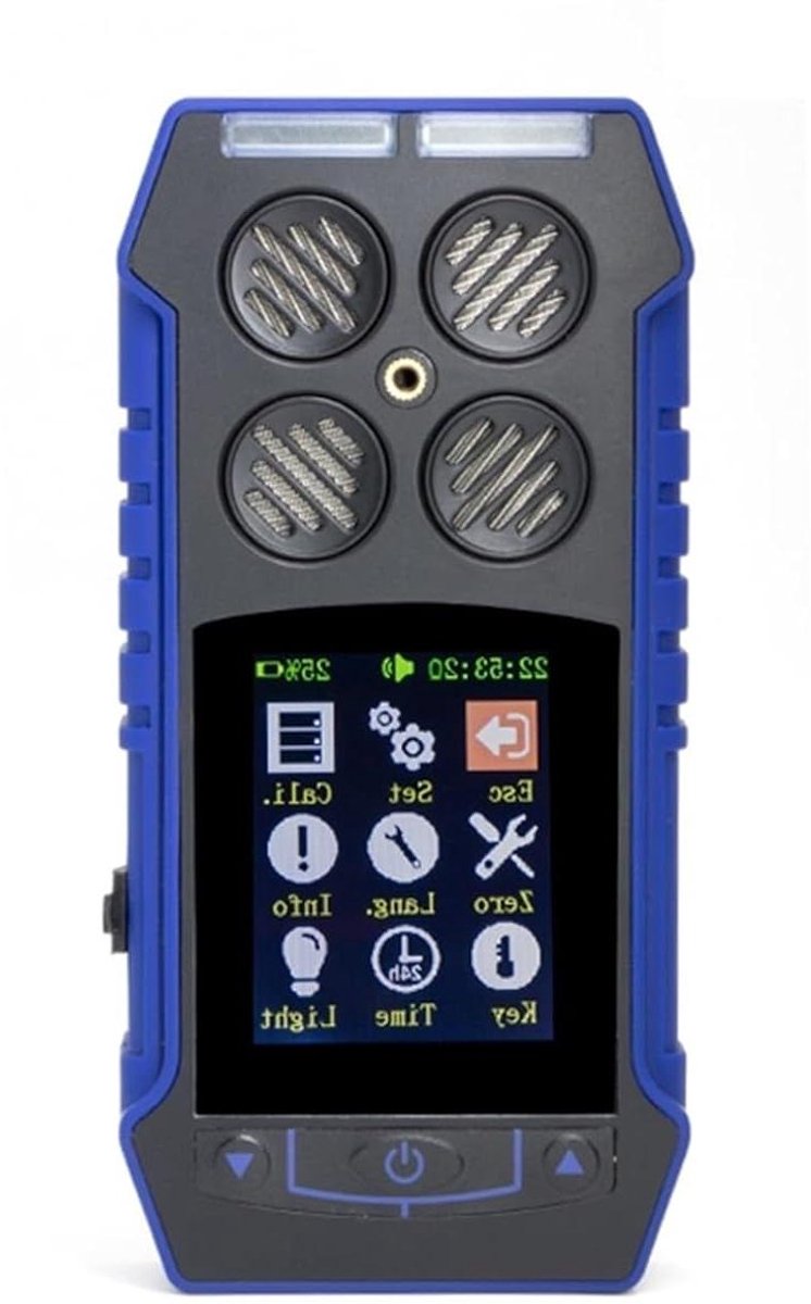 Luchtkwaliteit Monitor - Gas Detector - Lucht Meten - 4 In 1 Sensor - Draagbaar - Zwart
