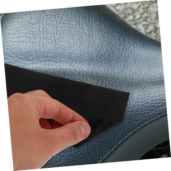 Toddmomy Stoelpatches Meubels Patch Lijm Bank Reparatie Patch Zelfklevende Meubelpatch Meubels Reparatie Tape Sofa -reparatiestickers Zelfklevende Reparatiepleister Zwart Pvc-leer — afbeelding 3