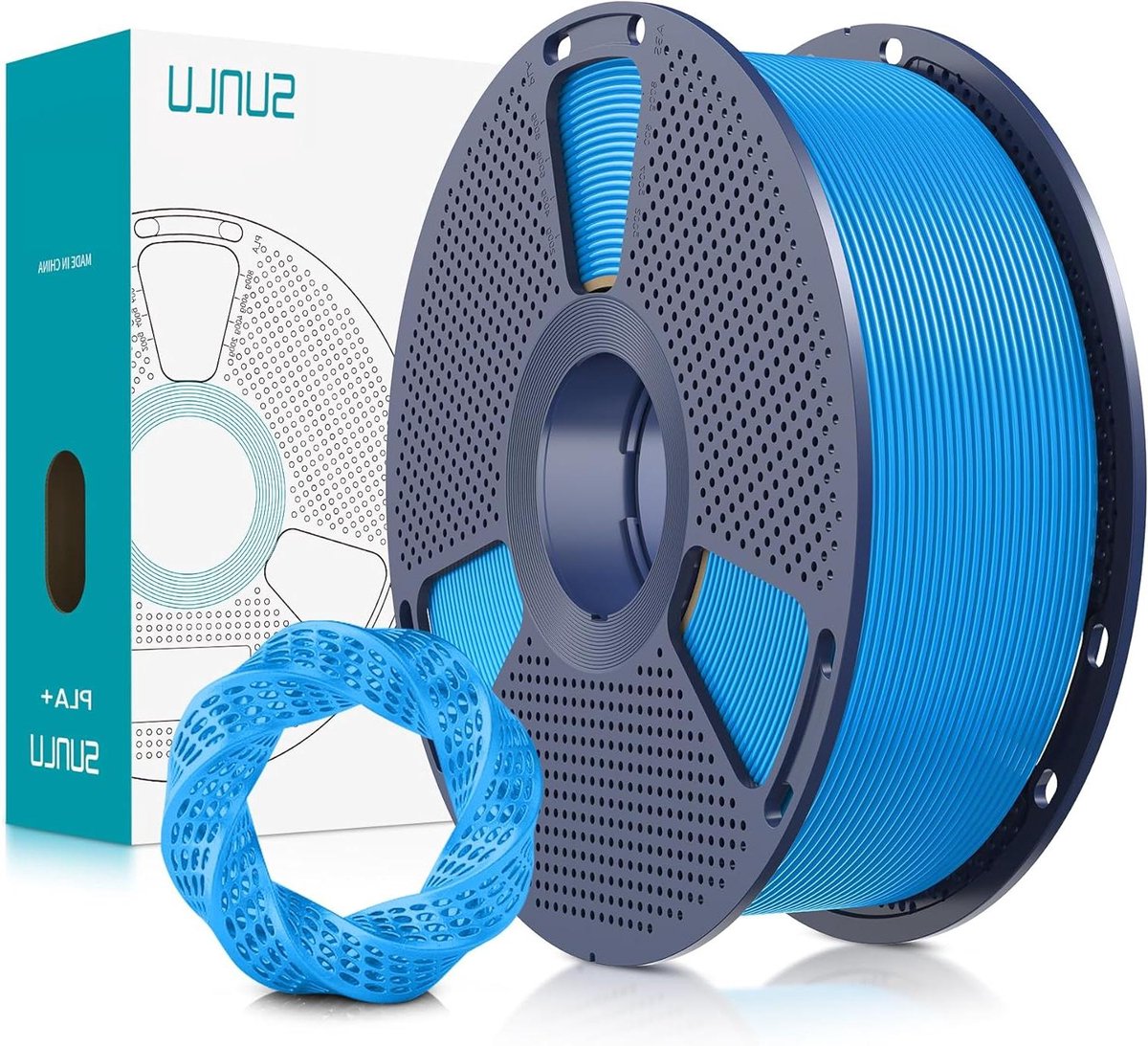 3D Printer Filament - PLA Plus - Objecten Printen - Versterkte Taaiheid - 1.75 mm 1 kg - Cyaan