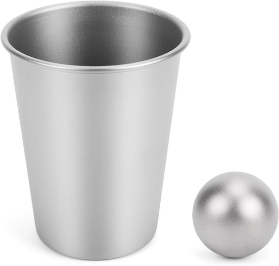 Herbruikbare Ijsballen - Gekoelde Drankjes - Buitenactiviteiten - Smaak Verwateren Niet - 4 cm - Zilverkleurig — afbeelding 4