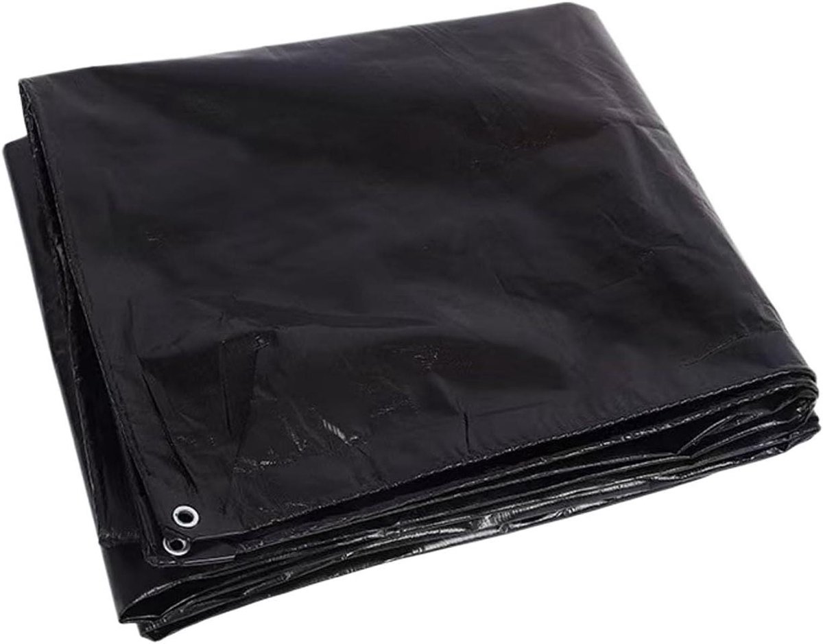 Waterdicht Zeil - Afdekzeil Robuust - Buiten Beschermen - Dubbelzijdig Gecoat - 200 x 400 cm - Zwart