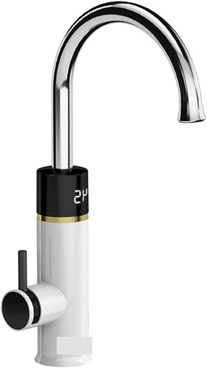 Waterverwarmer, Direct warmwaterkraan Elektrische waterverwarmerkraan 2-in-1 met digitaal display Verwarmingskraan Stromende geiser