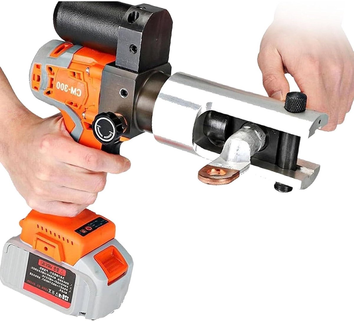 Elektrische Krimptang - Hydraulisch Gereedschap - Kabelverbindingen Maken - Draadloze Bediening - 16-300 mm² - Zwart