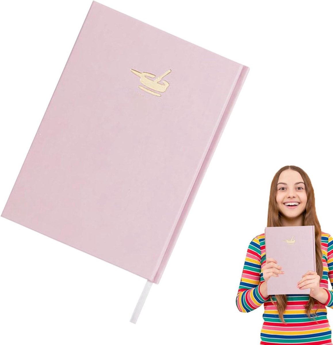 Kookboek Notebook - Kookdagboek Recepten - Recepten Opslaan - Blanco Pagina Ontwerp - B5 - Roze
