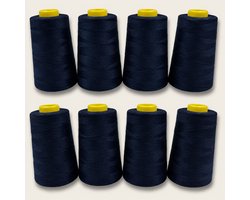 Lockgaren Donkerblauw 3000 yards 8 stuks