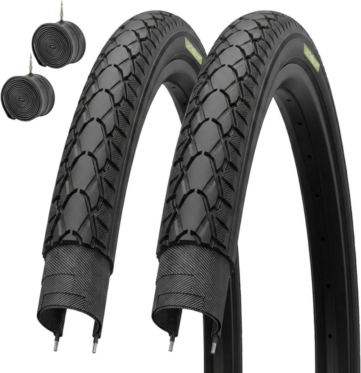Fietsbanden Set - Banden Binnenbanden - Fietsen Onderhoud - Lekbescherming Butyl - 28 x 150 700x38C - Zwart