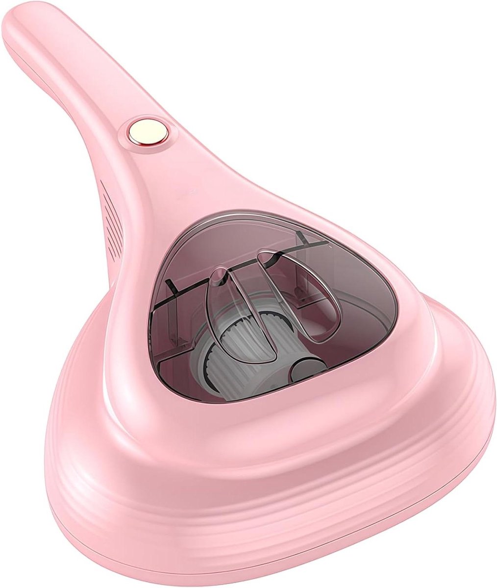 Handstofzuiger - Huisstofmijt Verwijderaar - Bed Reinigen - Met Uv-c Technologie - 345 cm - Roze