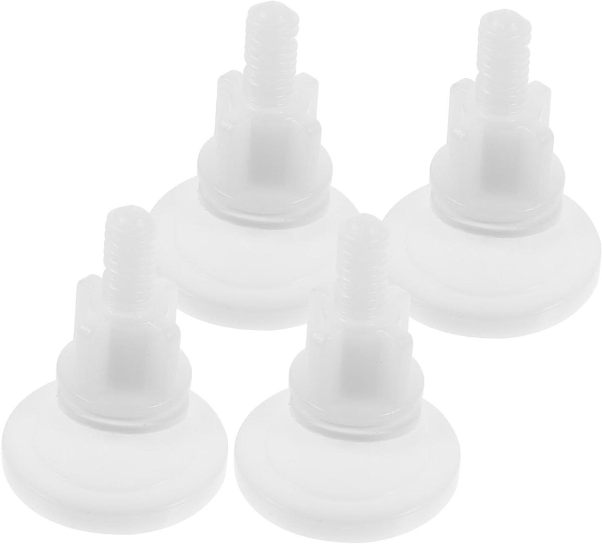 Toiletbril Schroeven - Reparatieset Toilet - Toilet Reparatie - Stevig ABS Materiaal - 4 Stuks - Wit