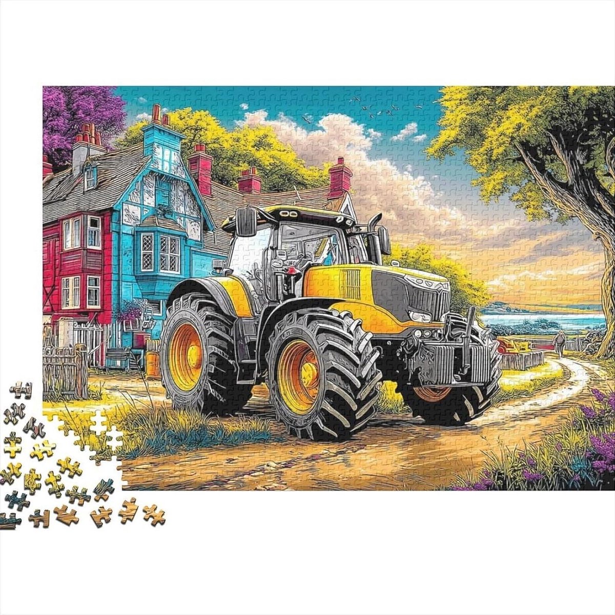 Legpuzzel - Volwassenen spel - Vrije tijd decoratie - 1000 stukjes - 52 x 38 cm - Kleurrijk