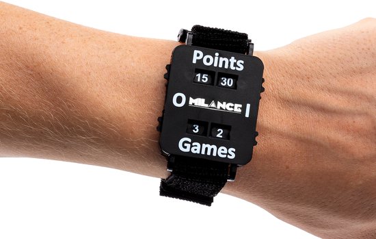 Padel Score Teller - Punten Teller Bandje voor Padel & Tennis - Scorekeeper - Scorebord - Zwart