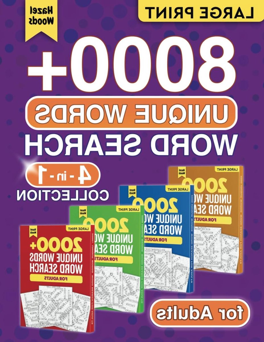 Woordzoeker Boek - Grote Puzzels - Ontspanning Thuis - 8000 Unieke Woorden - 201 Puzzels - Mat Zwart