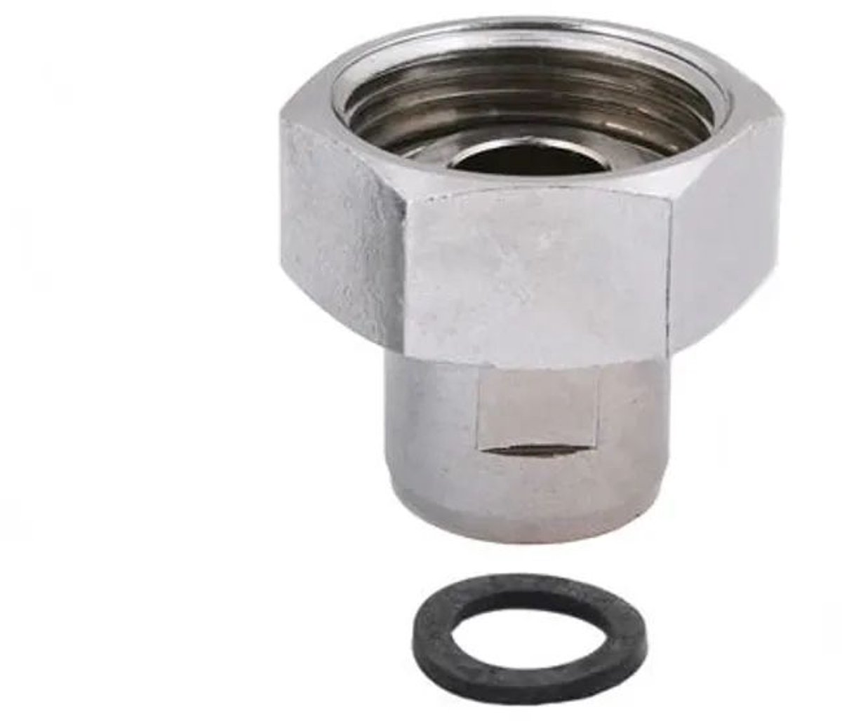 Schlösser Armaturen JS Wastafelmeterkoppeling, Ingang Binnendraad 3/4'' x Buitendraad 3/8'', verchroomd, 0022431550001