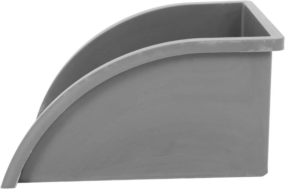 Regenwater Opvangbak - Dakgoot Spatscherm - Voorkomt Waterschade - Grote Capaciteit - 27x20x18 cm - Lichtgrijs