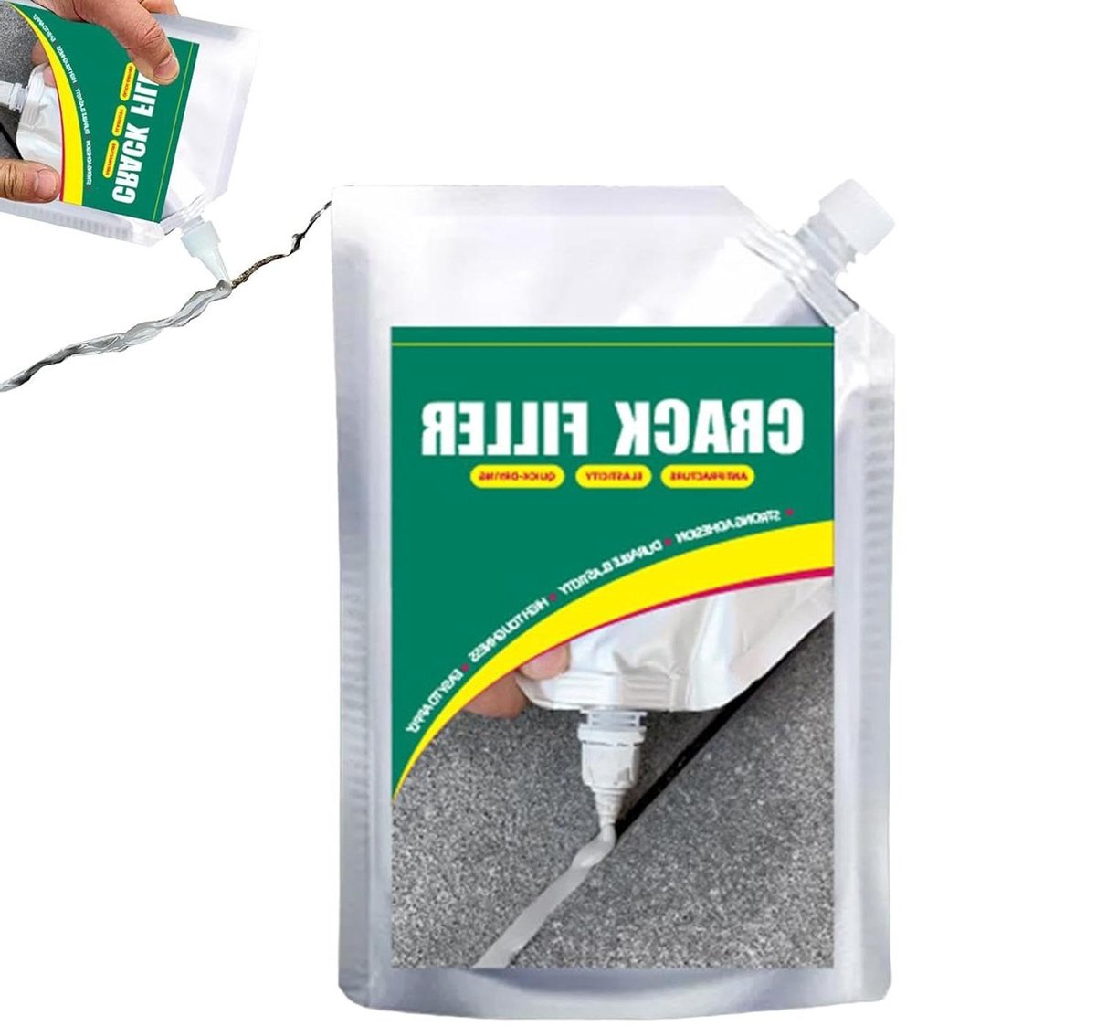 Beton Reparatiekit - Scheurvuller Vloer - Oppervlakken Herstellen - Sneldrogend Sterke Hechting - 22x14 cm - Grijs
