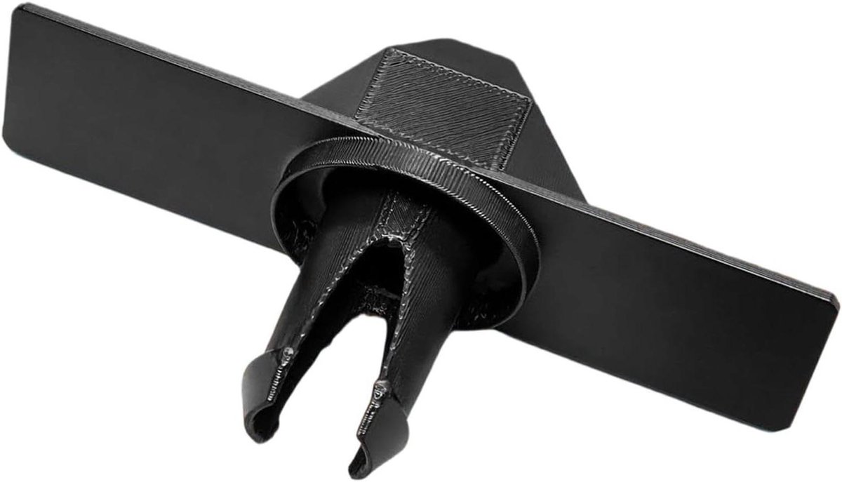 Strooier Onderdelen - Menggereedschap Bevestigingsstuk - Gazon Onderhoud - Uniforme Verdeling - 10 x 51 x 21 cm - Zwart