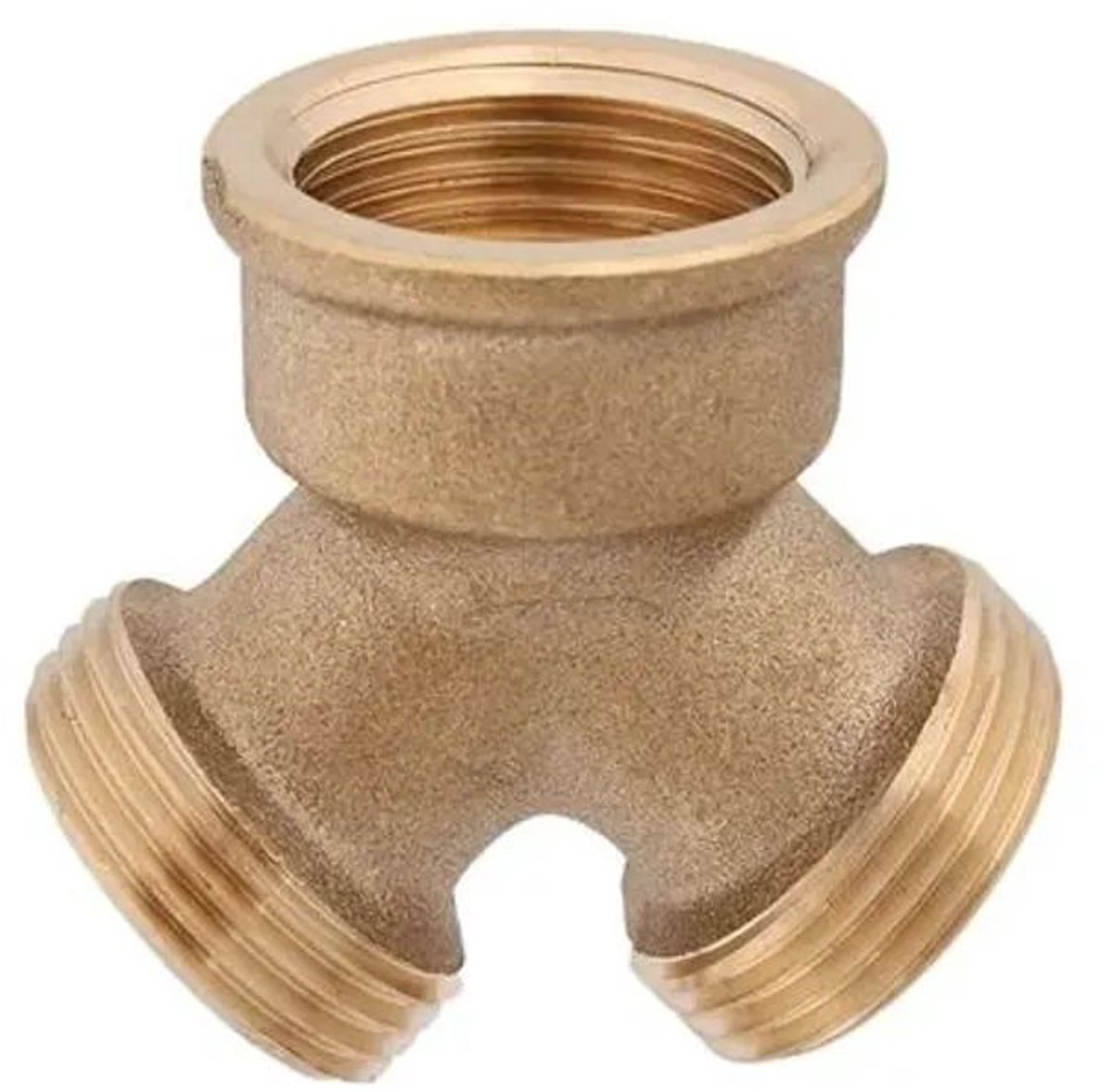 Schlösser Armaturen JS Messing Y-verdeelstuk, DN20, 3/4'', 2x buitendraad, 1x binnendraad, messing blank, 0018452000001