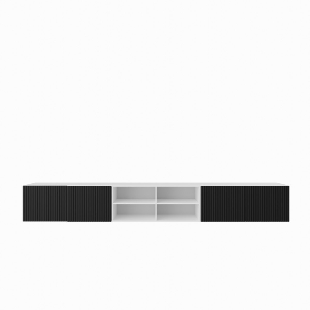 TV-kast Noe IV 300 (3x100) cm (wit + zwart)