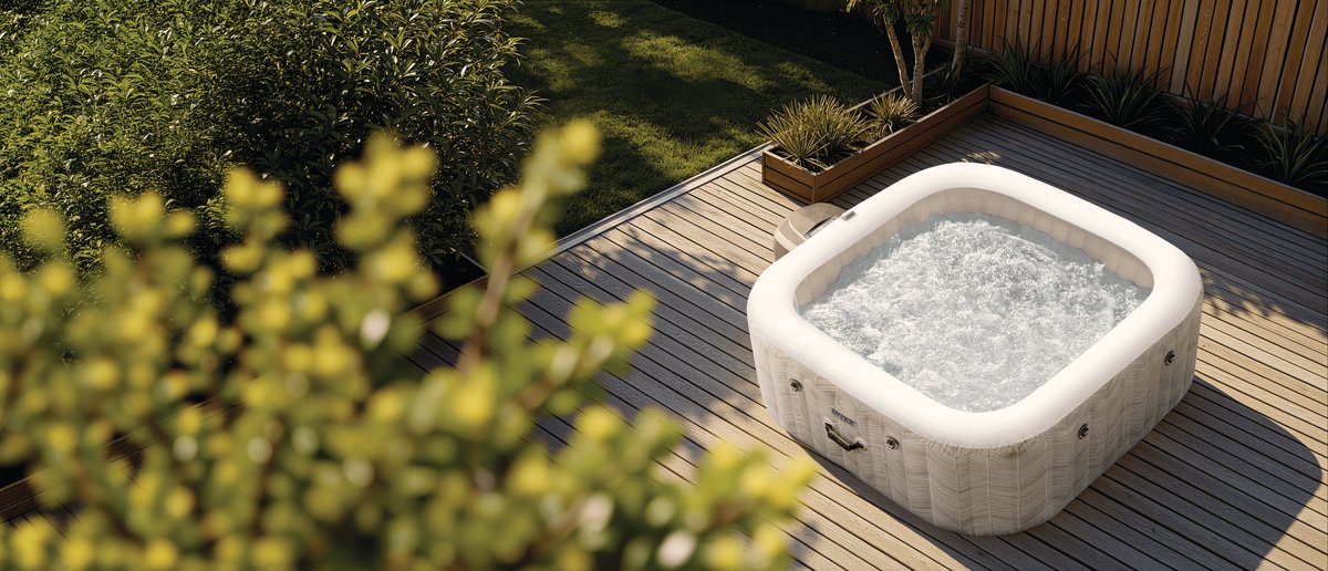 Intex PureSpa Chevron Deluxe Inflatable hot tub 6 people - 196 x 196 x 71 cm
