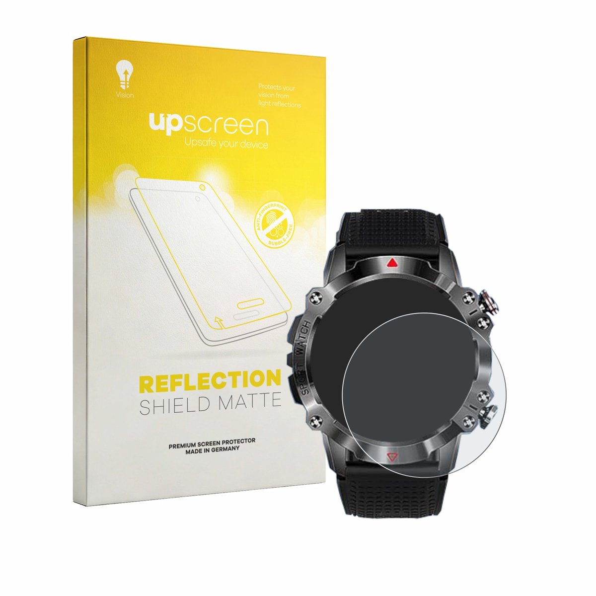 upscreen - Screenprotector voor Rmana KR10 1.39" - Folie Beschermfolie anti glare matte