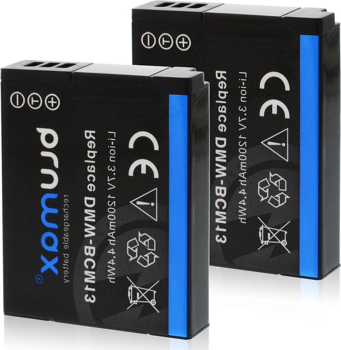 Camera Accu - Reservebatterij Batterij - Foto's Maken - Geen Geheugeneffect - 1200mAh - Zwart