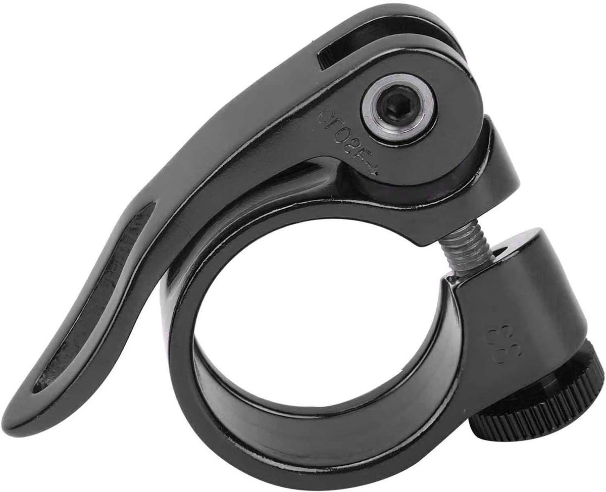 Zadelpenklem - Fietszadelklem - Zadelhoogte Aanpassen - Snelsluiting - 28.6 Mm - Zwart