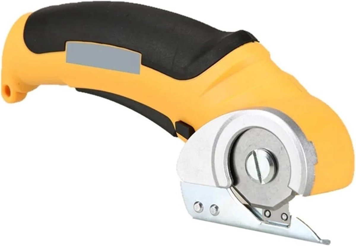 Elektrische Schaar - Draadloze Snijmachine - Materiaalsnijden - Automatisch Slijpsysteem - 23 cm - Geel