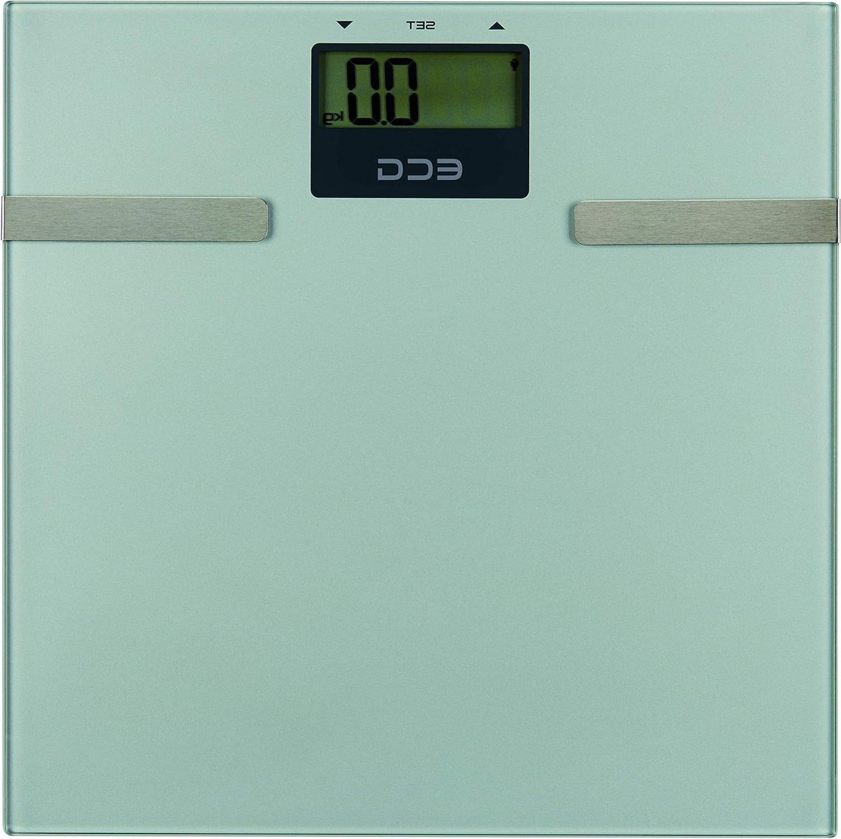 Fitness Weegschaal - Lichaamsanalyse - Gezondheid Meten - Meerdere Functies - 180kg Capaciteit - Grijs